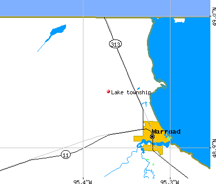 Lake township, MN map
