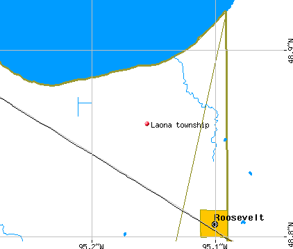 Laona township, MN map