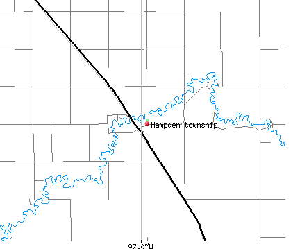 Hampden township, MN map