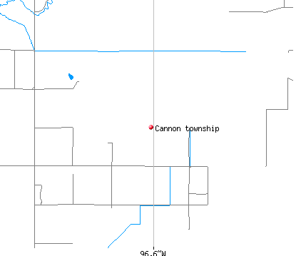 Cannon township, MN map