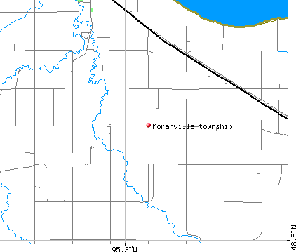 Moranville township, MN map