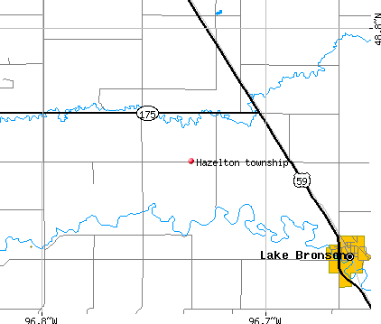 Hazelton township, MN map