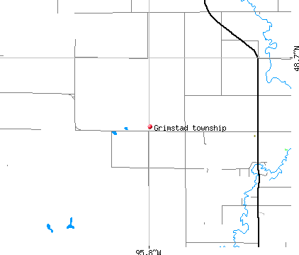 Grimstad township, MN map