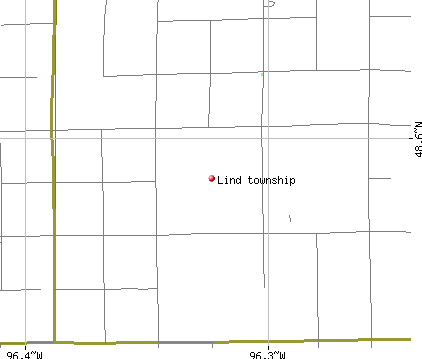 Lind township, MN map