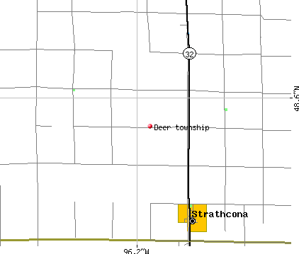 Deer township, MN map