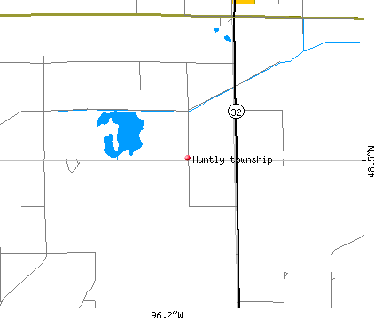 Huntly township, MN map