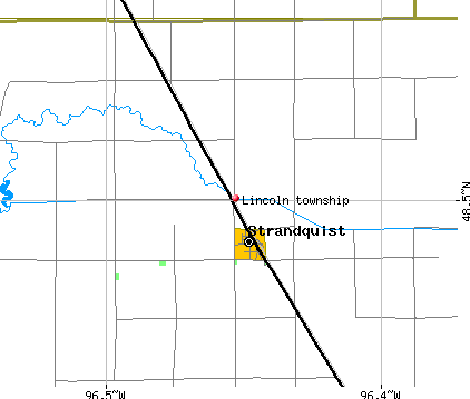 Lincoln township, MN map