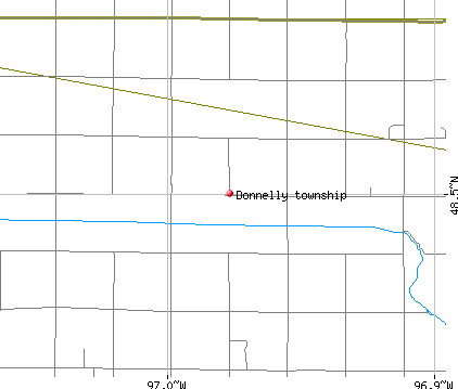 Donnelly township, MN map