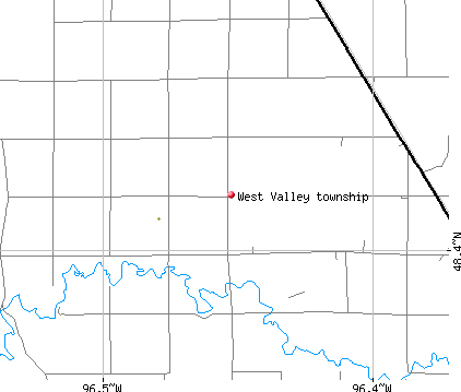 West Valley township, MN map