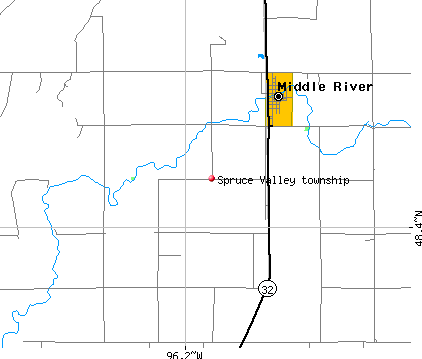 Spruce Valley township, MN map