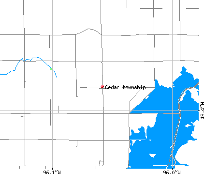 Cedar township, MN map