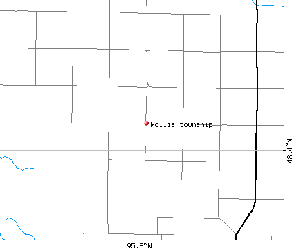 Rollis township, MN map