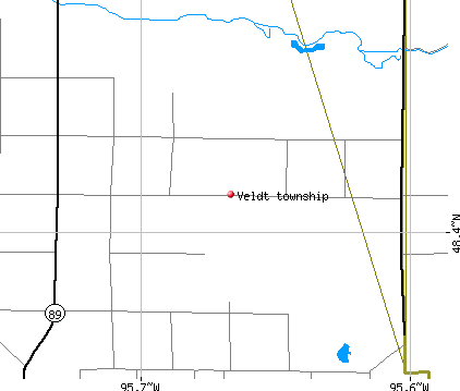 Veldt township, MN map