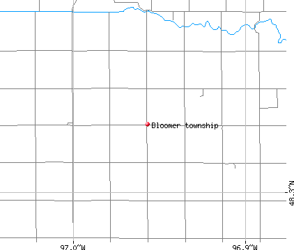 Bloomer township, MN map