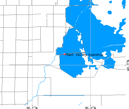 East Valley township, MN map