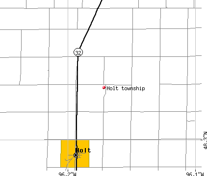 Holt township, MN map