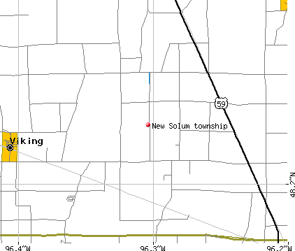 New Solum township, MN map