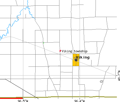 Viking township, MN map