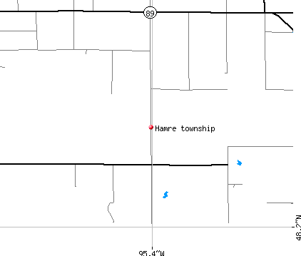 Hamre township, MN map