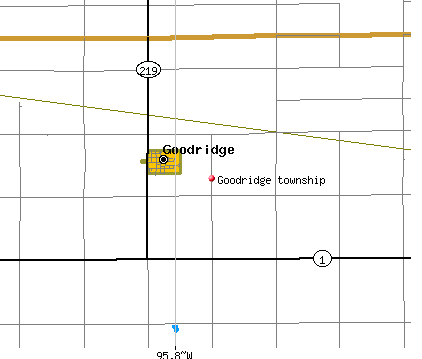 Goodridge township, MN map