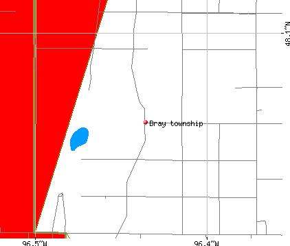 Bray township, MN map