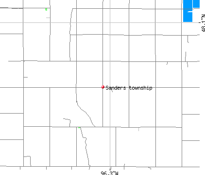 Sanders township, MN map