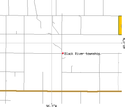Black River township, MN map