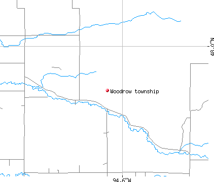 Woodrow township, MN map