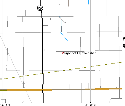 Wyandotte township, MN map