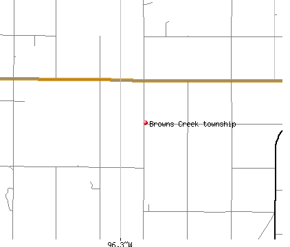 Browns Creek township, MN map
