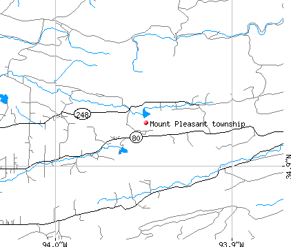 Mount Pleasant township, AR map