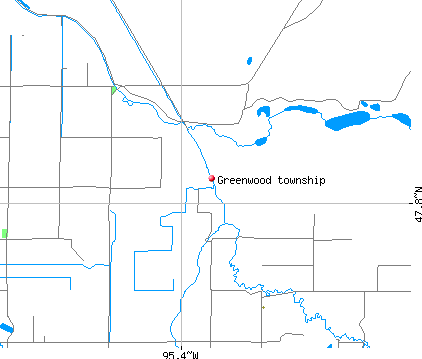 Greenwood township, MN map