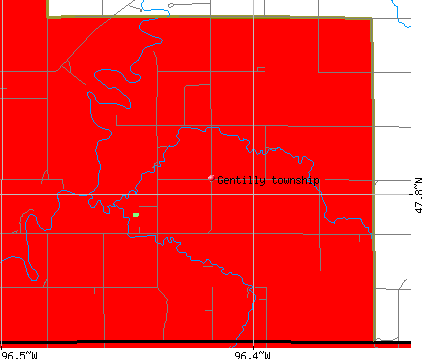 Gentilly township, MN map