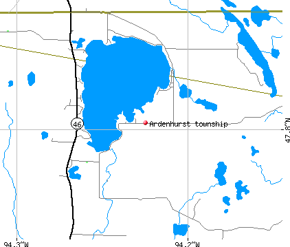 Ardenhurst township, MN map
