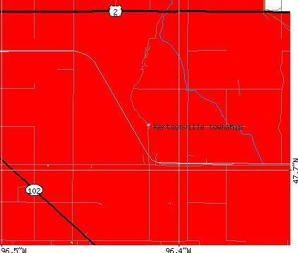 Kertsonville township, MN map