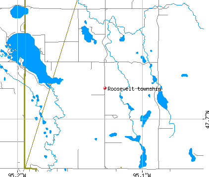 Roosevelt township, MN map