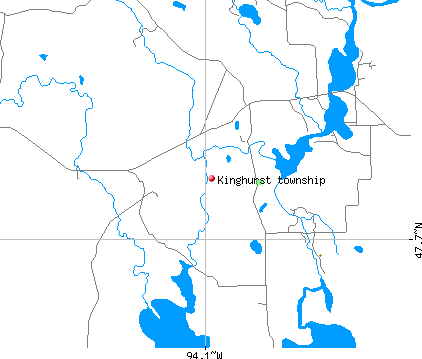 Kinghurst township, MN map