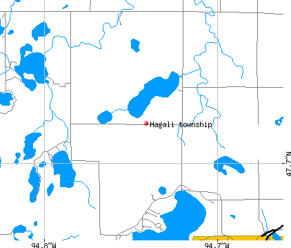 Hagali township, MN map