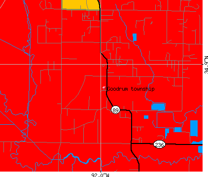 Goodrum township, AR map