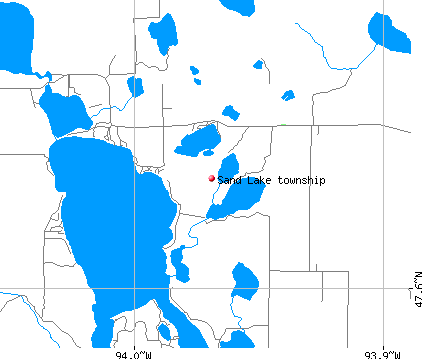 Sand Lake township, MN map