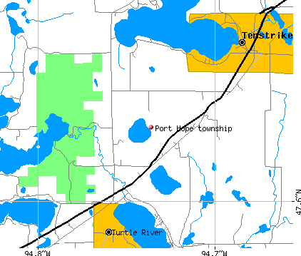 Port Hope township, MN map
