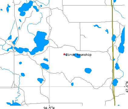 Birch township, MN map