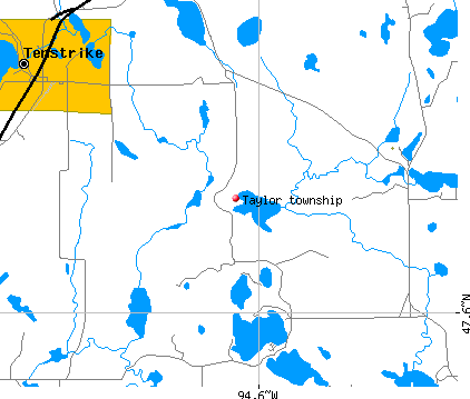 Taylor township, MN map