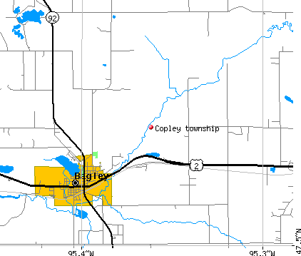 Copley township, MN map