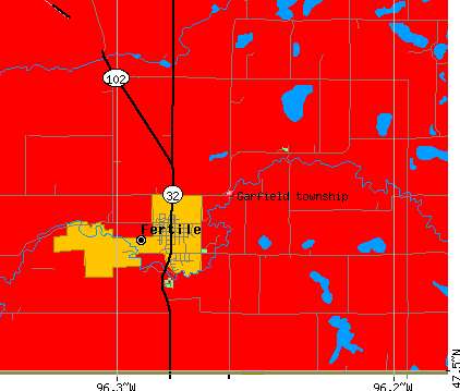 Garfield township, MN map