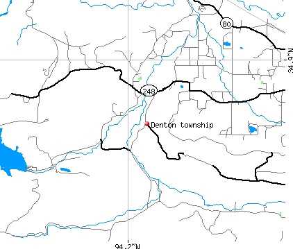 Denton township, AR map