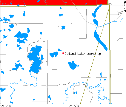 Island Lake township, MN map