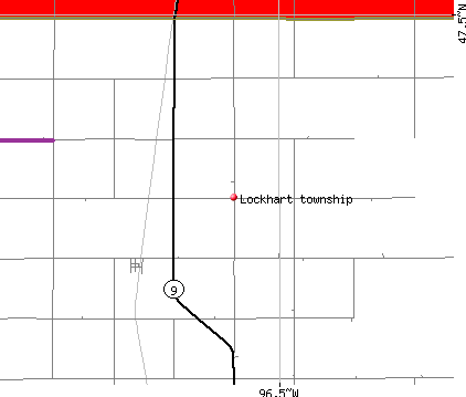 Lockhart township, MN map