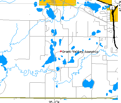 Grant Valley township, MN map