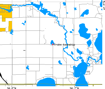 Frohn township, MN map